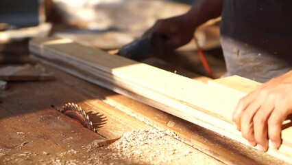 Making Jepara carved motif cupboards, wood craftsmen make patterns using the tools they have.	