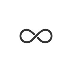 Infinity Icon. Vector illustration