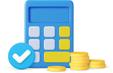 3d calculator icon