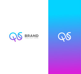 QS, SQ letter logo