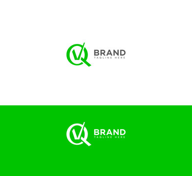 QV, VQ letter logo