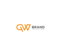 QW, WQ letter logo
