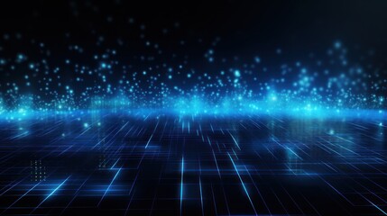 Particles in Modern IT Technology Background Wallpaper