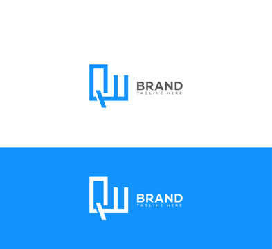 QW, WQ letter logo