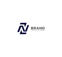 Fototapeta premium ZN, NZ letter logo