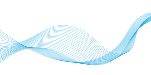 Abstract flowing wave lines in blue colour. Design element for technology, science, modern concept.vector eps 10