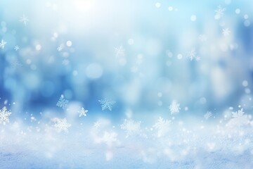 Fototapeta na wymiar Winter snow background with snow flakes.