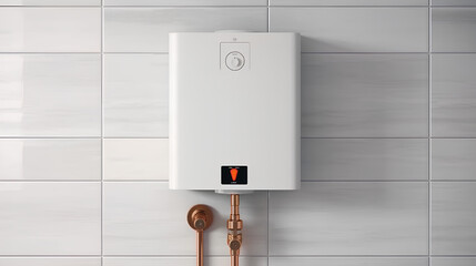 Gas water heater. Gas boiler - heating and hot water supply.