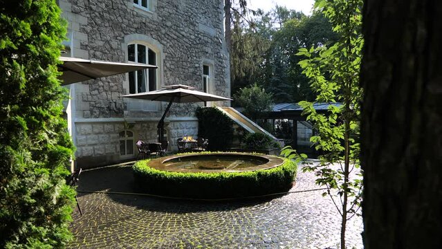 Old European architecture. Very beautiful old European architecture of the cozy tourist city
