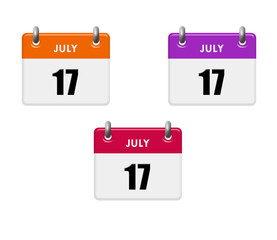 3D international calendar event colection