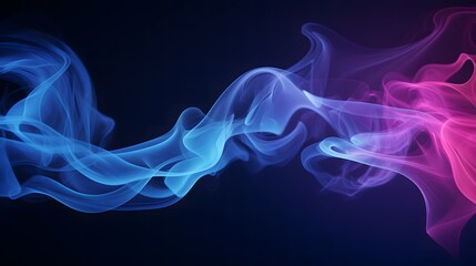 neon smoke on a black background