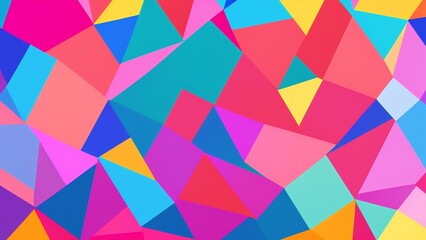 Colorful Abstract Background With Triangles