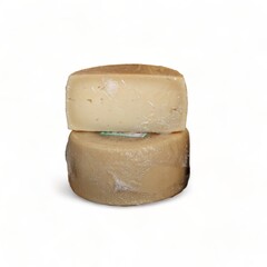 soft cheeses for feeding on white background-