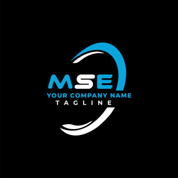 MSE letter logo creative design with vector graphic, MSE simple and modern logo. MSE luxurious alphabet design Vector