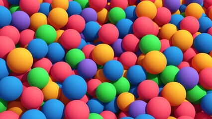 A Large Group Of Colorful Balloons