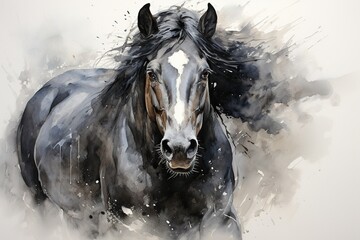 Obraz premium horse in snow