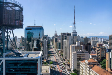 View of city São Paulo from the top