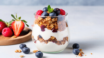 Close up granola Generative Ai