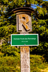 Herbstliche Fahrradrunde auf den Höhenweg des Thüringer Waldes über Oberhof und Suhl - Thüringen - Deutschland