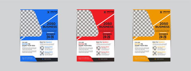 Flyer Design with Rectangles