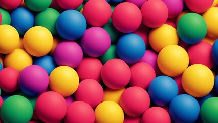 A Bunch Of Colorful Balls