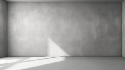 abstract. minimalistic background for product presentation. walls in  large empty room. can full of sunlight. Loft wall or minimalist wall. Shadow, light from windows to plaster wall.