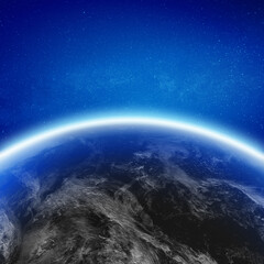 Aero space planet Earth horizon