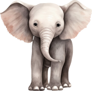 Elephant illustration created with Generative AI technology