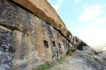 Historical carved tombs in Şiran