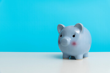 Piggy bank on the table