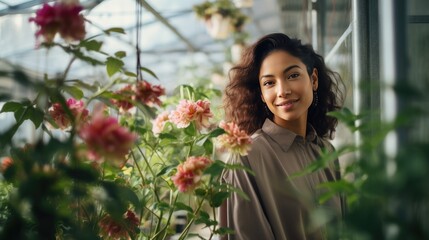 Flower shop worker