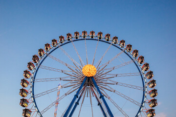 Giant ferris wheel at the Oktoberfest in Munich, Germany