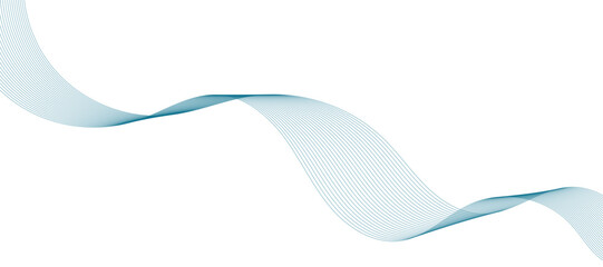 Modern vector background with blue wavy lines.
