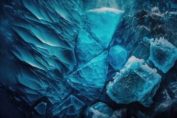 Abstract blue ice background