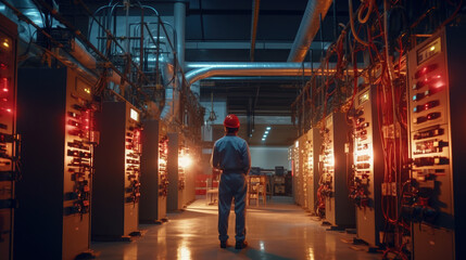 An operator maintains control of a gas-electric energy center