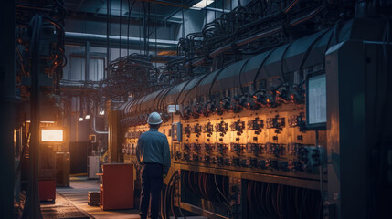 An operator maintains control of a gas-electric energy center