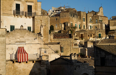 Fototapeta premium View of the old town of Matera, Italy