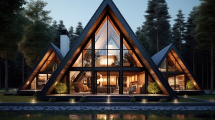 Modern mountain house