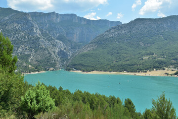 Obraz premium Landscape in France, lake