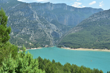 Landscape in France, lake