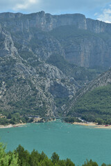 Landscape in France, lake