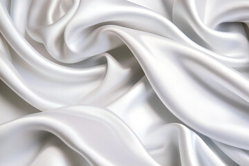 Universal textile background in white color. Textile. Silk.