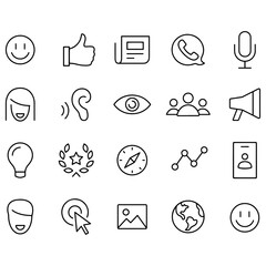  Social Media Icon Set vector design