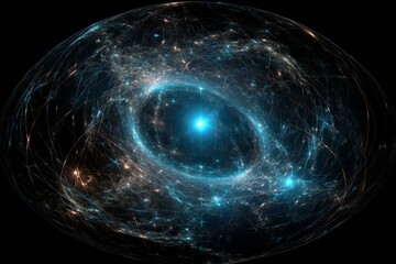 Exploring dark energy and universe expansion. Generative AI - obrazy, fototapety, plakaty