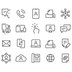 Communications Icons vector design