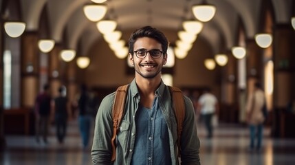 Young Indian student - obrazy, fototapety, plakaty
