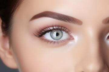Fototapeta premium beautiful woman face with fresh skin
