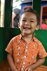 Portrait of a happy smiling little child