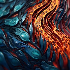 futuristic warrior's armor and shapes out of this world