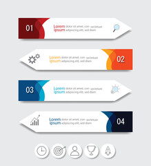 Infographic Vector abstract design web banner template.Modern banner.